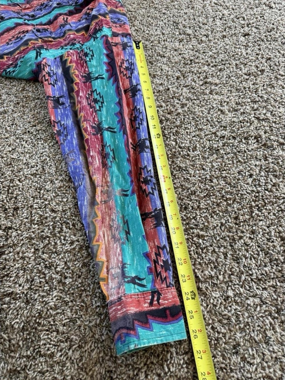 Wrangler Multicolor Aztec-Pattern Button-Down Shirt - Picture 8 of 8